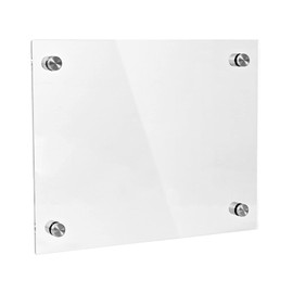 iCAGY Clear Acrylic Dry Erase Board for Wall - Wall-Mounted Whiteboard for Office Home and Kids - Sleek Design, Easy Installation, Rounded Corner, 18" x 24", Clear
