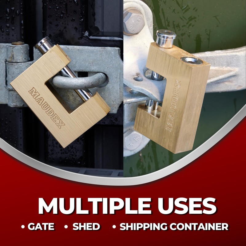 Maudex® MBX/70 Solid Brass Heavy Duty Lock for Outdoor Use