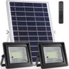 Solar Flood Lights Outdoor, 2024 Dusk to Dawn IP67 Waterproof