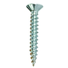 DAIDOHANT 10176785 Light Ceiling Screws, White Head, Nominal Diameter (D) 0.1 inches (3.5 mm) x Length (L) 1.0 inches (25 mm), Flexible Head, [ Iron / Unichrome Plating ], Pack of 230