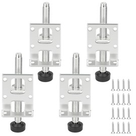 DENUOTOP Furniture Feet, Adjustable, Metal Feet, 7 cm Height Adjustable Furniture Feet, Furniture Legs for Cabinet, Sofa, Chair, Table, Coffee Table, TV Cabinets, Bedside Table, Chest of Drawers, Pack