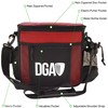 DGA Disc Golf Starter Disc Golf Bag (Red), 5 Pocket