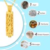InfuMemo Cylinder Cremation Jewelry Tree of Life Urn Ashes Necklace