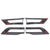 MOTOKU Gloss Black Tail Light Cover Trim Bezel for Jeep