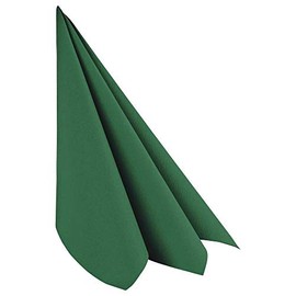 VEPATIM 50 Servietten Airlaid 40x40cm 1/4 -Falz stoffähnlich hochw. dunkelgrün