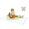 OPOPUP Cat Princess Birthday Pop Up Card come with Magic