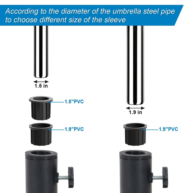 6 Pcs Umbrella Base Stand Replacement Parts, Patio Umbrella Stand
