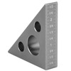 Tbest Angle Blocks, 45/90 Degrees Matte Aluminum Alloy Mini Right