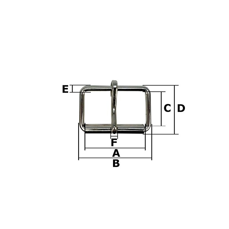 FAMILY TOOL 57216 Tube Buckle (Inner Width 1.2 inches (30