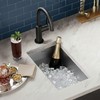 MENSARJOR Undermount Kitchen Sink, Premium 304 Stainless Steel Bar Sink,Single