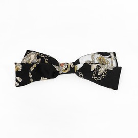 Burnaby black ornament scarf hairpin 10cm / 버나비 블랙 오너먼트 스카프 헤어핀 10cm
