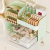 Makeup Organizer with Brush Holder for Vanity,Countertop Makeup Organizer with