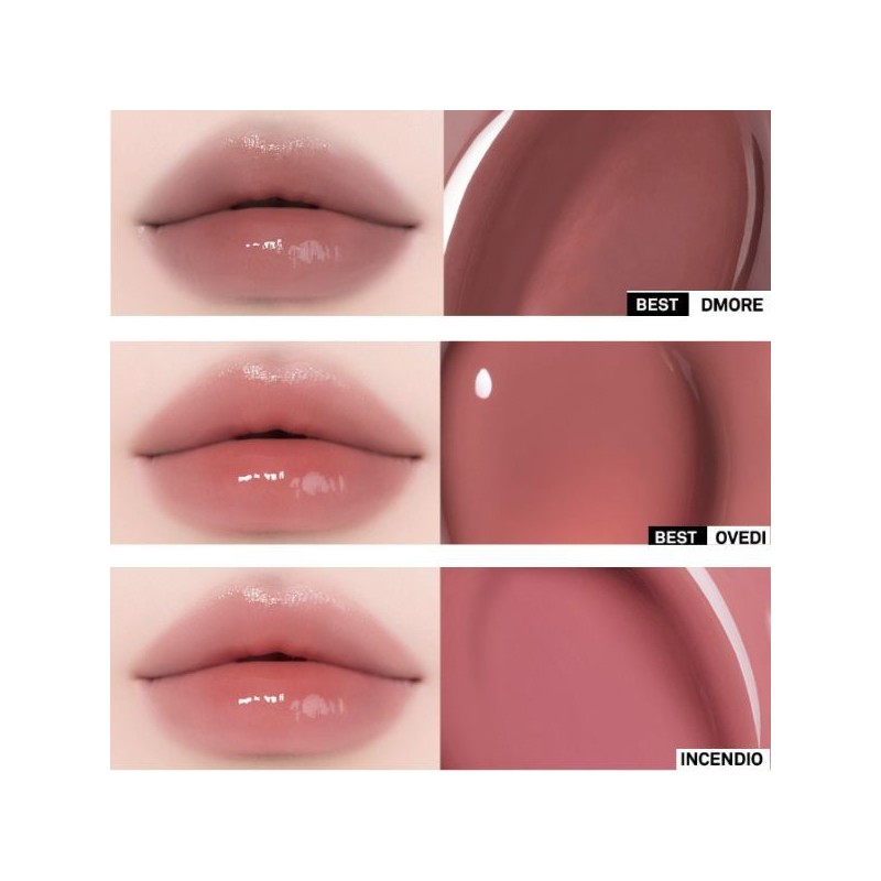 NAMING Glowy Heart Lip Tint 5.7g(Blurry Mini Tint gift), Color:FERADAY