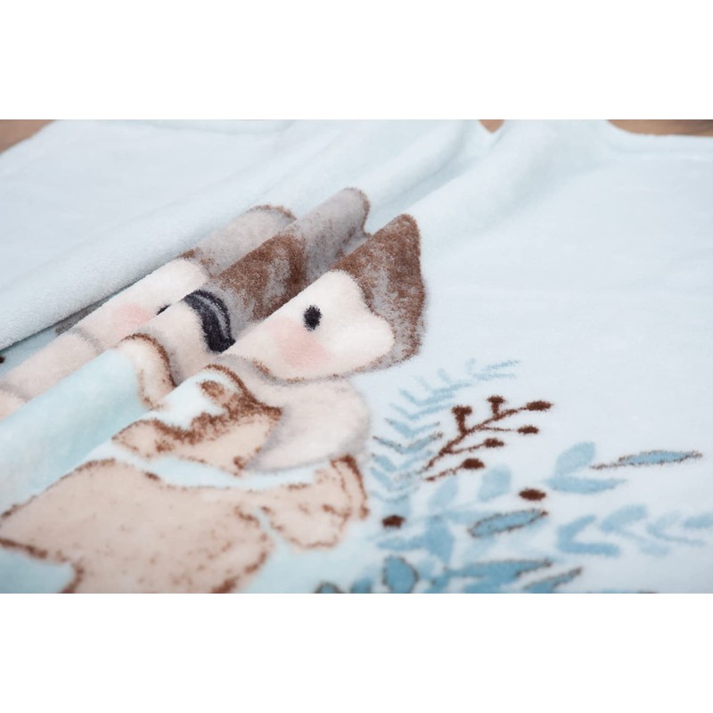 Herding Penguin Microfibre Fleece Blanket, 75 x 100 cm, 100%