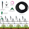 Drip Irrigation System, Push-to-Connect Adjustable Irrigation Set for Garden, Raised
