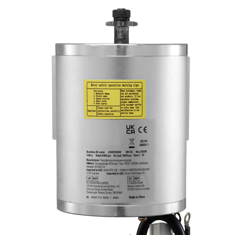 48V 2000W Electric Brushless DC Motor Kit with Speed Controller