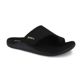 Gravity Defyer Women's GDEFY Etztal Linen Sandal 9 M US - VersoShock Proven Performance Orthotic Slides