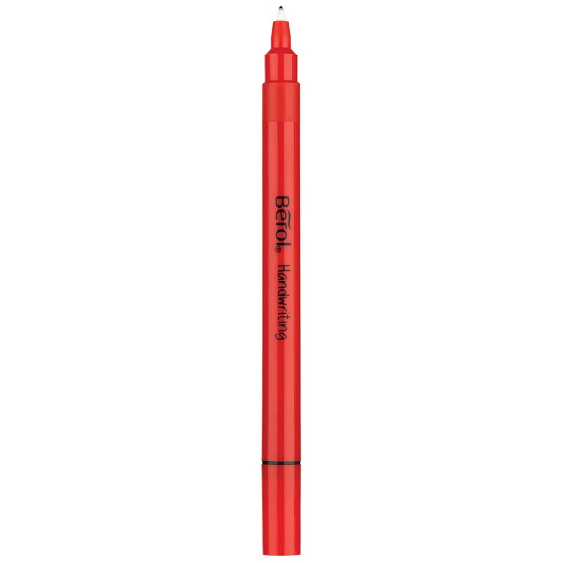 Berol Handwriting Pens, Round Shape, Washable Black Ink, Bright Barrels,