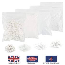 War World Gaming Winter Snow Basing Kit - Model Building Basing Terrain Tabletop Games Figures Landscaping Diorama Miniatures Figures Terrain Construction Model