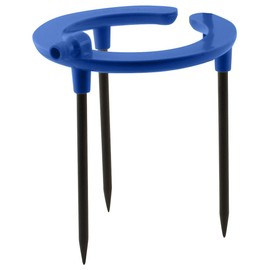 HYDROFLOW HGC748086 Irrigation Fitting Rain Ring Drip Emitter, Use With All Growing Media, Strategically Placed Distribution Holes Position At Ideal Plant Height, 6" Diameter, 1/2" Inlet, Blue