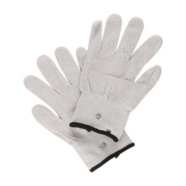 Laroal 1 Pair Electric Blowpipe Conductive Gloves Electric Sax Finger Practice Glove For Outdoor Performance（Light Gray Size L）