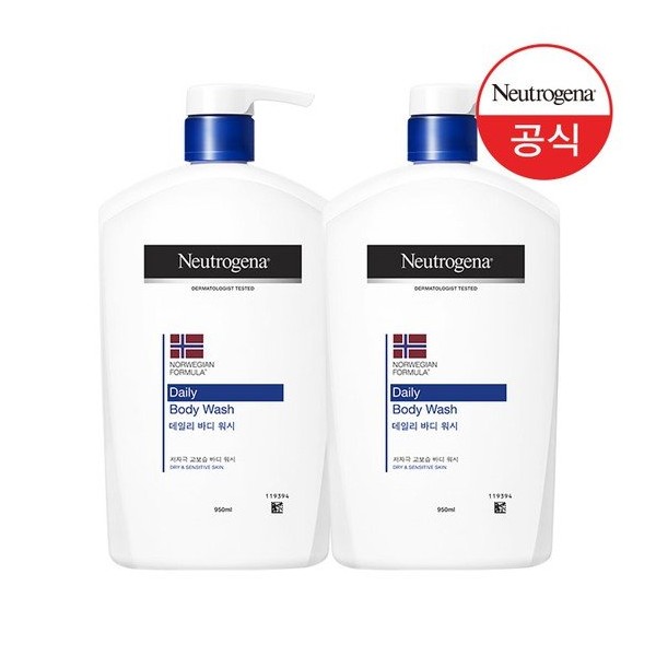Neutrogena Daily Body Wash 950ml x 2+ (Free) Cica Emulsion 15ml