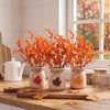 6 Set Fall Mini Mason Jar Centerpieces, Rustic Glass Vases