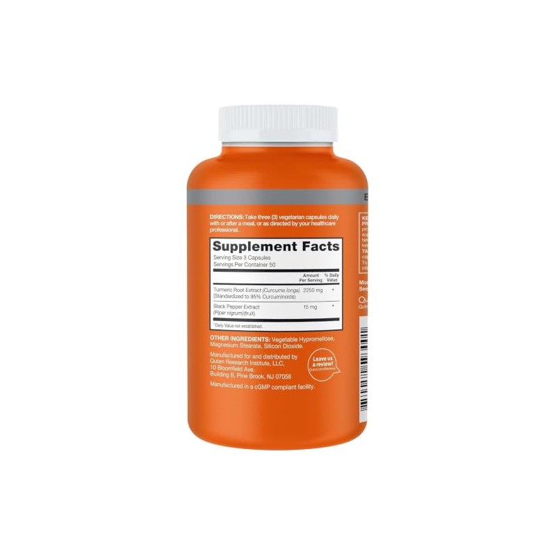 Qunol Turmeric Curcumin with Black Pepper, 2250mg Turmeric Extract with