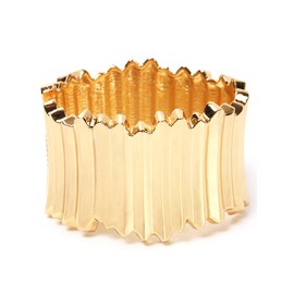 18K Gold Cuff Bracelets for Women Fashion Chunky Gold Bracelets Hinge Gold Bangle Bracelets for Women Gold Wrist Cuffs for Christmas Gift for Women