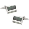 Cuff-Daddy Black Mother of Pearl Cufflinks Cuff Links with Presentation