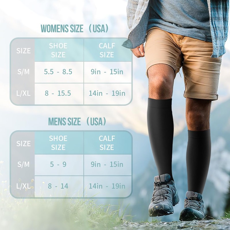 Copper Compression Socks for Women and Men(6 Pairs)-Best Support for