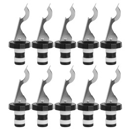 Tapón de Silicona para Vino y Champán - Sellado a Prueba de Fugas, Reutilizable - Corcho Blanco y Negro - Accesorios de Cocina