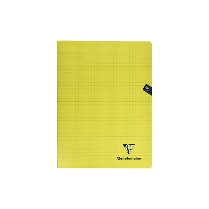 Clairefontaine 343361C A Yellow Mimesys Stapled Notebook - 24x32 cm