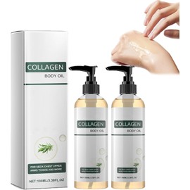 Aceite Corporal Reafirmante con Colágeno, Aceit/e de Col/ágeno para Mujeres y Hombres, A/ceites Secos Hidratantes y Reafirmantes, Ace/ites de Colá/geno Hidrat/antes (2 PCS)