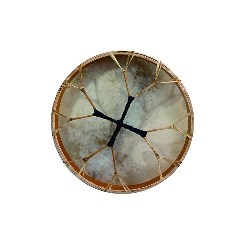 Shaman drum round with goat skin, Frame Drum, handmade …