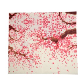 I-MART Japanese Noren Doorway Curtain (59"x33.45" - Happy Dogs Cherry Blossom)