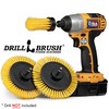 Tile and Grout Cleaning Drill Brush Set - 3 pack