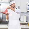 QYEHF Chef's Hat Apron Set, Adjustable Bib Apron, Cooking Apron,