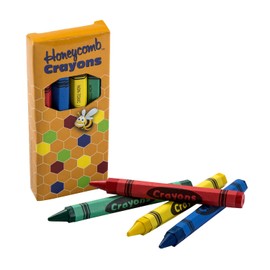 AmerCareRoyal Non-Toxic Honeycomb Crayons for Kids, 4 Colors Individually Boxed - Assorted Colors for Family Restaurants, Classroom, and Parties, Toddler Crayons in Bulk, Case of 500