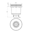 Wirquin 30723747 Tourbillon Shower Drain Diameter 90 Chrome Plated with