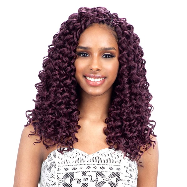 FreeTress Synthetic Hair Crochet Braids GoGo Curl 12" (4-Pack, 99J)