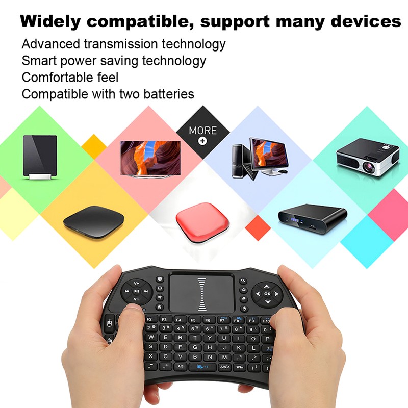 Mini Wireless Keyboard Remote 2.4GHz USB Reciver QWERTY for Android