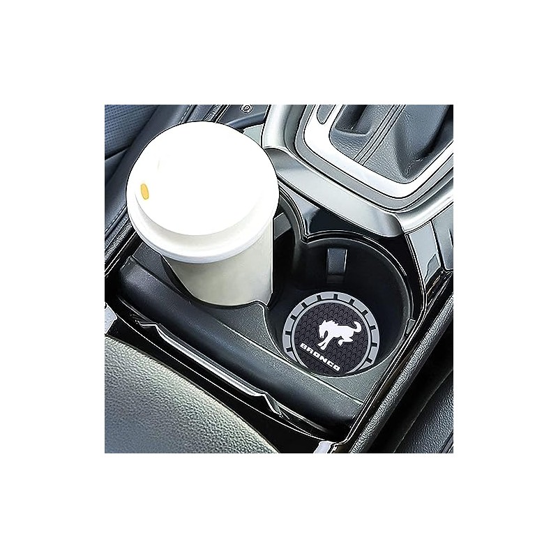 Silicone Cup Holder Coaster for Ford Bronco - 2 Pack