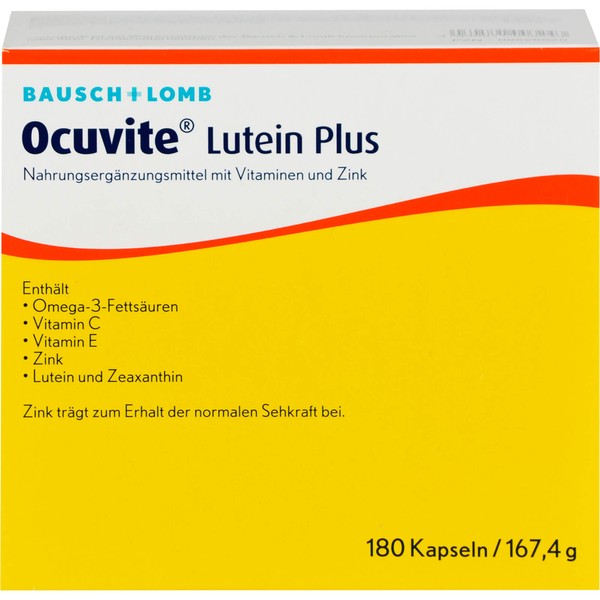 Ocuvite Lutein Plus Kapseln, 180 pcs. Capsules