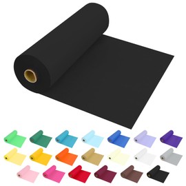 JHDZDHY 54 Inch X 300 Feet Plastic Table Cover Roll Premium Disposable Plastic Tablecloth for All Type/Shape Tables | Picnic, Party, Banquet, Birthdays, Weddings (Black, 54 Inch X 300 Feet)