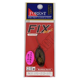 フォレスト(FOREST) スプーン フィックス インパクト 2.5g スモークゴールド #6 ルアー