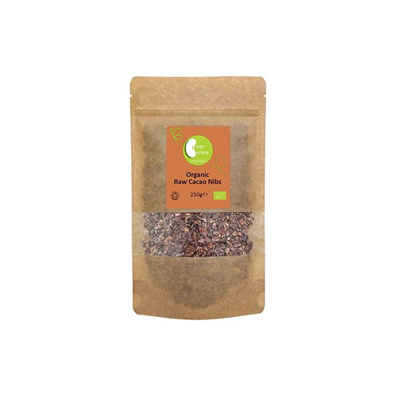 Organic Raw Cacao Nibs - Certified Organic - by Busy