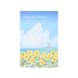 [Set of 4] Post Cards, Message Pattern, Cute, Summer, Postcards, For Companies, Friends, Greetings, Celebrations, 5.8 x 3.9 inches (14.8 x 10 cm), Leaf Work Company Set, Present, Stylish, Mini