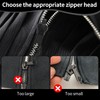 6 Pcs Zipper Pull Replacement, Zip Slider Repair Kit 3
