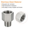 sourcing map Hex Bushing, 3/8 PT Male to 1/2 PT
